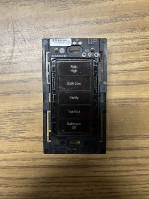 Vantage Controls Master Bath Entry 109-A KS10XE-01NA 5 Button Switch - Image 1 of 3