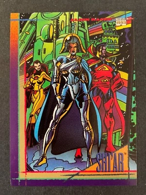 SHI'AR 1993 Skybox Marvel Universe Alien Races #124 - Image 1 of 2