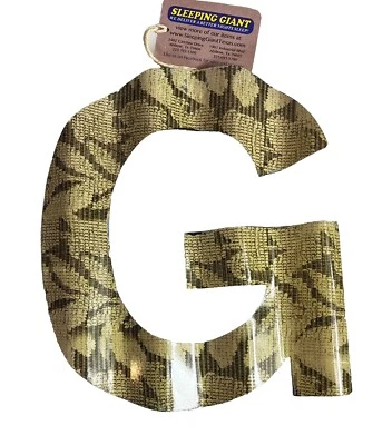 10" Letters for Wall Decor, Embossed Metal “G” w/ Floral Design by Lori Seibert - Image 1 of 4
