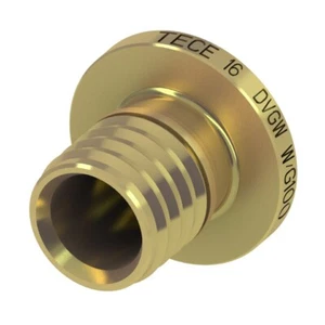 TECE Flex, Teceflex tappi terminali, tappo, tappo, in ottone, 16 o 20 mm - Foto 1 di 3