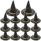 24 schwarze Hut-Abdeckungen für Partys, Hexen & Halloween aus Kunststoff