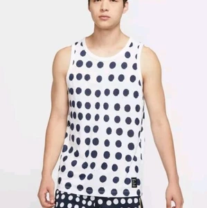 NWT NIKE DRI-FIT A.I.R. CODY HUDSON TANK TOP CI8068-100 MENS XL WHITE NAVY AF1 - Picture 1 of 7