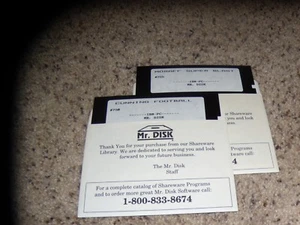 Cunning Football & Moraff Super Blast Games IBM PC Mint 5.25" disks - Picture 1 of 1