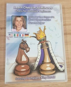 Learn Chess in 30 Minutes Chess for Absolute Beginners Susan Polgar DVD - Bild 1 von 2