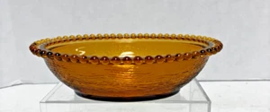Vintage Indiana Glass Hen On Nest Amber Chicken Candy Dish Bowl Trinket 7"x5.5" - Picture 1 of 5