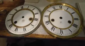 Lot of 2- Antique-Porcelain-5 1/4" -Clock Dials- Ca.1890-#V442 - Picture 1 of 2