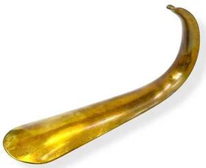 Vintage Williamsburg Restoration Large 8” Curved Brass Shoe Horn - Picture 1 of 5