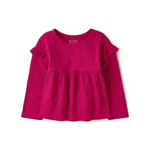 The Children's Place Baby Toddler Girls Long Sleeve Ruffle Top Size 5T - Picture 1 of 3