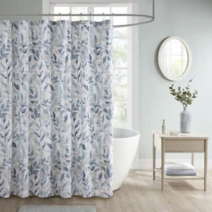 Madison Park Essentials Sofia Shower Curtain, Luxurious Botanical Print, Modern - Picture 1 of 5
