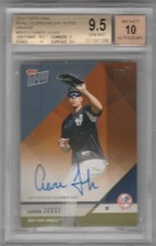 2018 Topps Now Road to Opening Day Auto Orange Aaron Judge BGS 9.5 4/5 Yankees