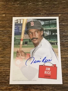 2023 Topps Archives '57 Topps Hit Stars Autographs #57HSJR Jim Rice MINT - Picture 1 of 2
