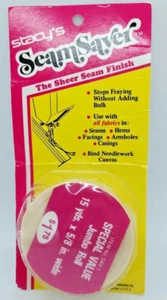 Stacy's SeamSaver Vintage Sheer Seam Finish White 5/8" New Old Stock - Picture 1 of 5