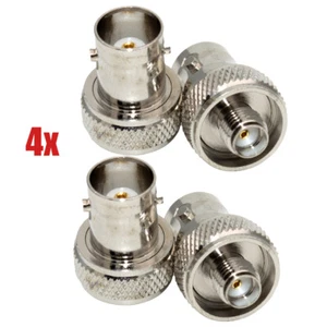 4pcs SMA Female Jack To BNC Female Jack RF Coaxial Connector Adapter USA - Picture 1 of 5