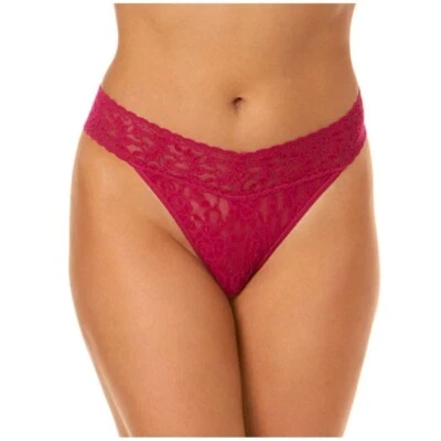 Hanky Panky 257321 Mujer Firma Encaje Original Tiro Tanga Ropa Interior Talla OS Foto 1 de 2