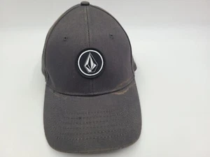 Volcom Distressed Flex Fitted S-M Hat Cap Skate Skateboard Surf Men Women Gray - Picture 1 of 18