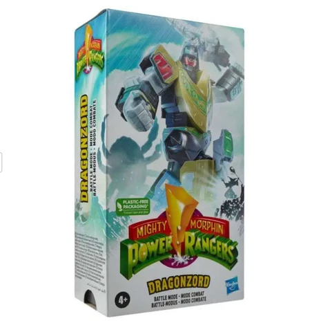 Mighty Morphin Power Rangers  Dragonzord Action Figure BATTLE MODE Hasbro Cover