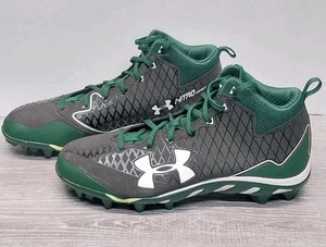 Botines de fútbol Under Armour talla 15 para hombre NY JETS verdes negros excelentes  - Imagen 1 de 4