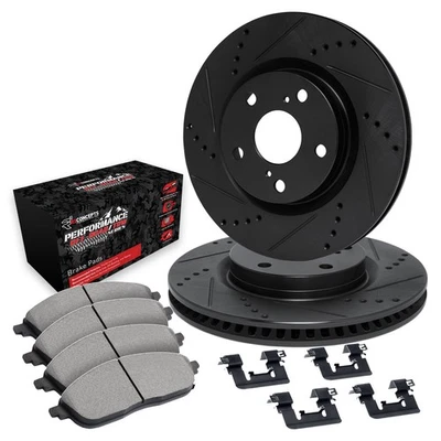For Mercury Grand Marquis 75-78 Brake Kit eLINE Series Drilled & Slotted Front — 第 1/4 张图片