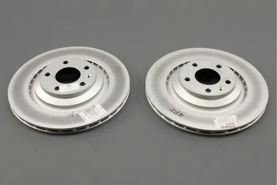 Discos de freno traseros ventilados originales Audi A6 C6 2005-2011 330 mm x2 4F0615601F Foto 1 de 3