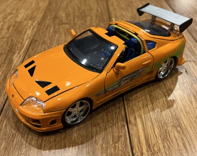 Jada Fast & Furious Toyota  Supra 1/24 In Orange Color Without Box - Image 1 of 4