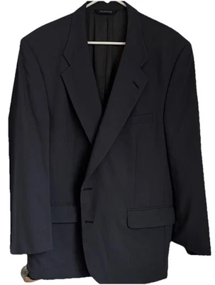 Burberrys 100% Wool 2 Button Grey Blazer Sport Coat Jacket 48L USA Union Made - Image 1 of 4