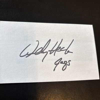 Andy Heck (Notre Dame ‘88 All-Amer & Nat. Champs) G/T, S’hawks,Bears, Skins - Image 1 of 3