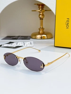 Gafas de sol FENDI FE4075US - Marco de metal ovalado clásico | Tamaño 54–15–135 mm Foto 1 de 4