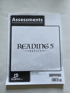 Reading 5 Assessments 3rd ed - BJU Press - Picture 1 of 8