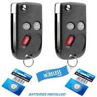 2 Car Key Fob Remote Keyless Shell Case Pad For 1999 2000 2001 Plymouth Prowler 