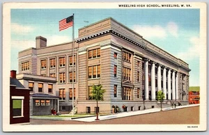 Postkarte West Virginia Wheeling High School WV - Bild 1 von 2