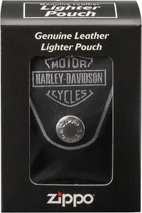 Zippo Leder Feuerzeug Tasche Harley Davidson Motorräder Neu im Karton - Bild 1 von 4
