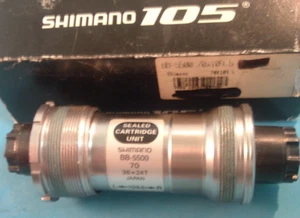 Shimano 105 BB-5500 Cartridge Bottom Bracket-70x109.5MM-NEW/NOS-Italian- NIB++ - Picture 1 of 6