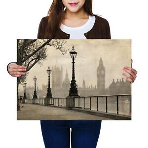 A2 | Big Ben Houses of Parliament - Size A2 Poster Print Photo Art Gift #14491