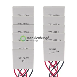 TEC1 12703~12715 40x40mm Heatsink Thermoelectric Cooler Cooling Peltier Plate - Bild 1 von 32
