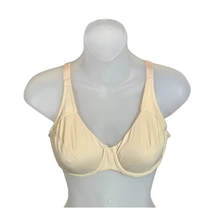 BARELY BREEZIES Microfiber Support Bra with UltimAir Cup Lining A35017 BEIGE 34C - Picture 1 of 2