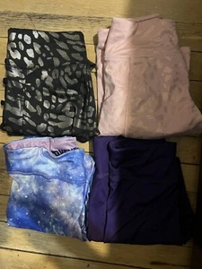 Lot Of 6 Girls Leggings Animal Print & Galaxy Size 10/12 Justice Eddie Bauer - Picture 1 of 6