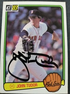 1983 Donruss SIGNED: John Tudor, RED SOX #563