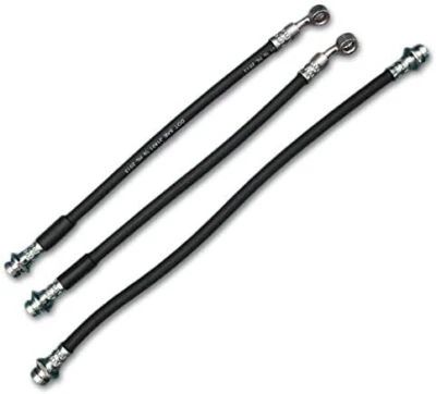 Suzuki JA11 Jimny 50mm long black rubber brake hose set - Image 1 of 2