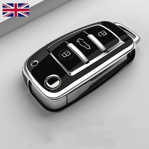 AUDI Car Key Remote Cover Case Fob Fits A1 S1 A3 S3 A4 S4 A5 S5 A6 TT Q3 Q7 S - Picture 1 of 9