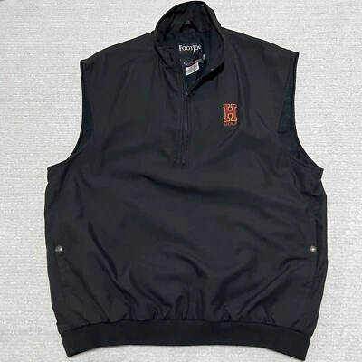 De Colección FootJoy ComforTemp DCC Sin Mangas Media Cremallera Chaleco Golf Para Hombres L EE. UU. Negro Usado en Excelente Condición Foto 1 de 4