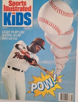 Sports Illustrated For Kids April 1989 Uncut Card # 33 Tony Gwynn - Image 1 of 4