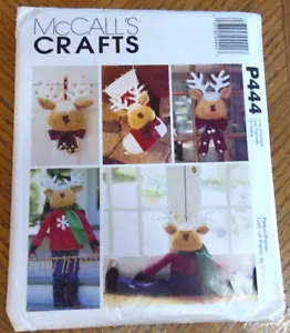 McCalls Crafts Pattern P444 ~ Saludador de renos de Navidad ~ Draft Buster ~ Stock - Imagen 1 de 2