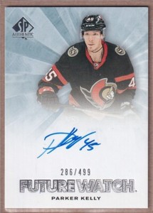 2021-22 SP Authentic '11-12 Retro Future Watch #PK Parker Kelly RC AUTO /499