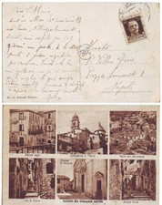 saluti da cusano mutri ( benevento ) - viaggiata 1938 anni '30 Giaccio ed.