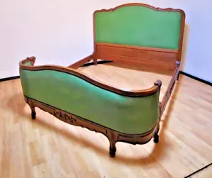 Französisches Antikes Polsterbett King Size ca. 1900 Jh. - Bild 1 von 14