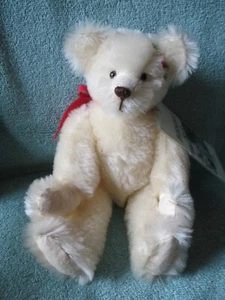 Schöne weiche weiße Mohair EICHE von Barbara Graham von Barbara Bears 12 Zoll - Bild 1 von 9