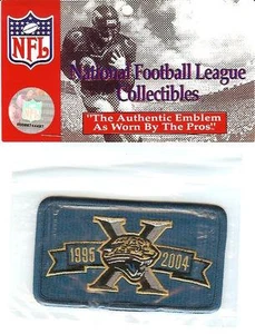 Parche de camiseta del décimo aniversario de los Jackson Jaguars embalaje original 2004 oficial - Imagen 1 de 1
