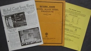 Folleto de especificaciones International Nickel 1929-46 eje cigüeñal engranajes aleaciones de hierro fundido - Imagen 1 de 2