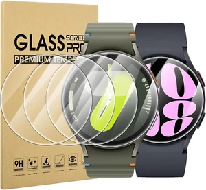 Diruite 4 Pezzi per Samsung Galaxy Watch 7/6/5/4 44Mm Vetro Temperato Pellicola - Zdjęcie 1 z 12