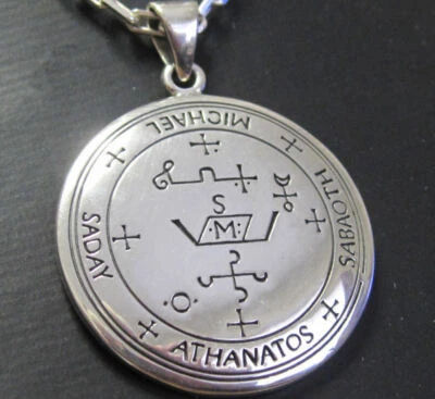 MICHAEL pendant sigil .925 silver Patron Angel of military & Police Peter Stone  - Image 1 of 4